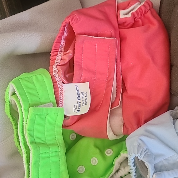 Washable Cloth Adjustable Baby Diapers LOT - Picture 4 of 5
